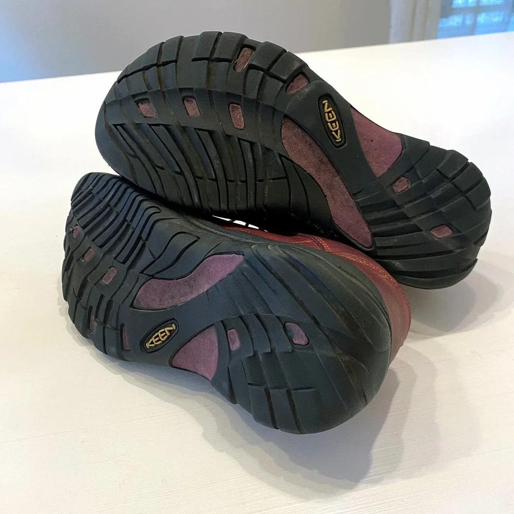 Women's‎ Keen Presidio Burgundy Leather Outdoor Comfort Shoes Sneakers Size 5.5